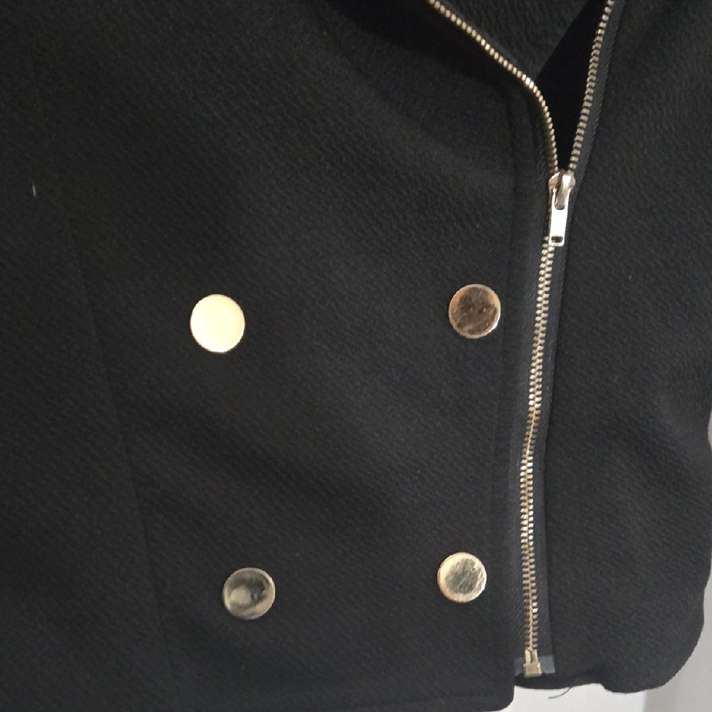 Women’s Slim Black  Jacket with Gold Hardware - Picture 5 of 11